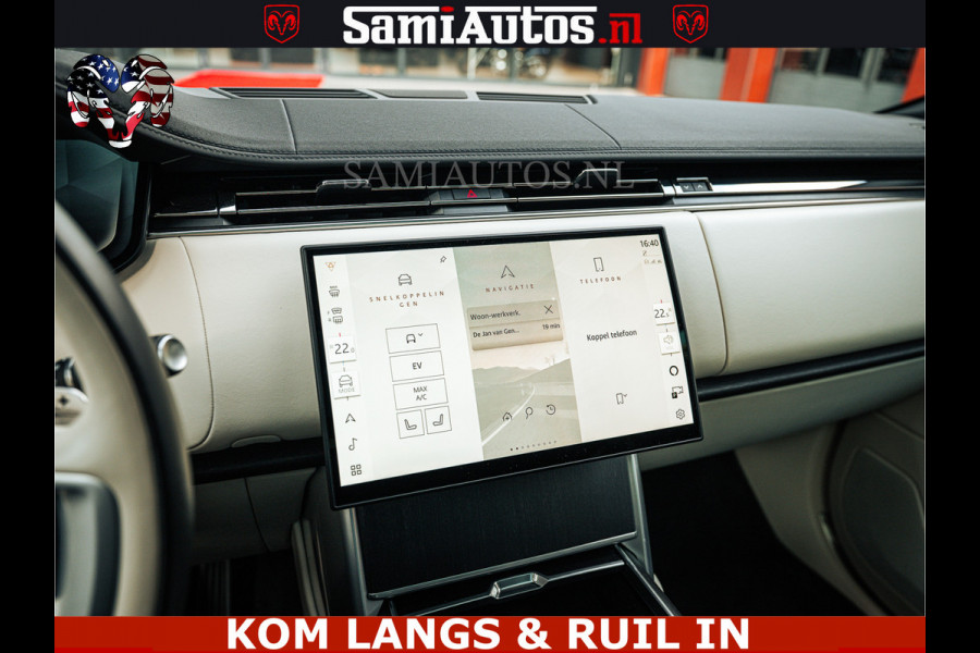 Land Rover Range Rover P550e 551 PK GARANTIE TOT 14-03-2029 | ACHTERAS BESTURING | SOFT CLOSE | HEAD-UP | FACELIFT MODEL | 23 INCH VELGEN | PANORAMADAK | STUURVERWARMING | STOEL KOELING | Incl btw | Fabrieksgarantie tot 14-03-2029 – Geniet van gemoedsrust met uitgebreide dekking tot deze datum.