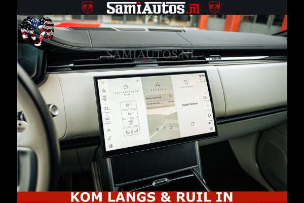Land Rover Range Rover P550e 551 PK GARANTIE TOT 14-03-2029 | ACHTERAS BESTURING | SOFT CLOSE | HEAD-UP | FACELIFT MODEL | 23 INCH VELGEN | PANORAMADAK | STUURVERWARMING | STOEL KOELING | Incl btw | Fabrieksgarantie tot 14-03-2029 – Geniet van gemoedsrust met uitgebreide dekking tot deze datum.