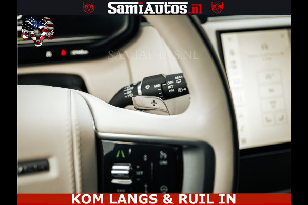 Land Rover Range Rover P550e 551 PK GARANTIE TOT 14-03-2029 | ACHTERAS BESTURING | SOFT CLOSE | HEAD-UP | FACELIFT MODEL | 23 INCH VELGEN | PANORAMADAK | STUURVERWARMING | STOEL KOELING | Incl btw | Fabrieksgarantie tot 14-03-2029 – Geniet van gemoedsrust met uitgebreide dekking tot deze datum.