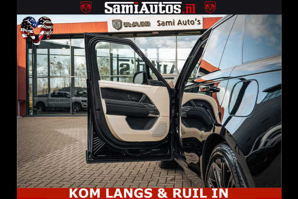 Land Rover Range Rover P550e 551 PK GARANTIE TOT 14-03-2029 | ACHTERAS BESTURING | SOFT CLOSE | HEAD-UP | FACELIFT MODEL | 23 INCH VELGEN | PANORAMADAK | STUURVERWARMING | STOEL KOELING | Incl btw | Fabrieksgarantie tot 14-03-2029 – Geniet van gemoedsrust met uitgebreide dekking tot deze datum.