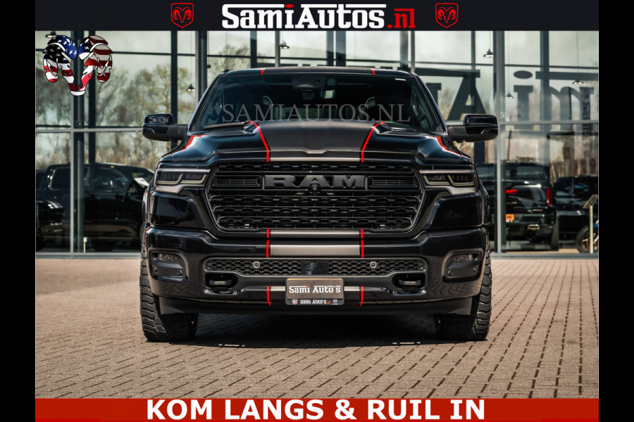 Dodge Ram HULK | Limited Night H.O 540HP 706Nm | Massage + Full Option | De Meest Luxe en Volle Pick-Up in zijn Klasse | Hulk Pack is meer Comfortabele Dubbele Cabine met Royale 5 Zitplaatsen | BPM vrij | Nu Leverbaar uit Voorraad | Voorraad Nr 2357 - 5182
