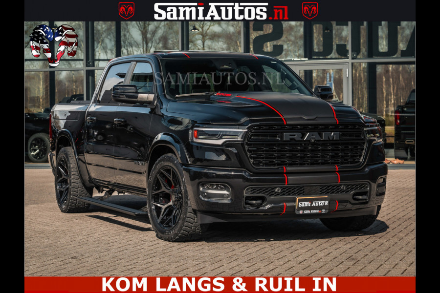 Dodge Ram HULK | Limited Night H.O 540HP 706Nm | Massage + Full Option | De Meest Luxe en Volle Pick-Up in zijn Klasse | Hulk Pack is meer Comfortabele Dubbele Cabine met Royale 5 Zitplaatsen | BPM vrij | Nu Leverbaar uit Voorraad | Voorraad Nr 2357 - 5182