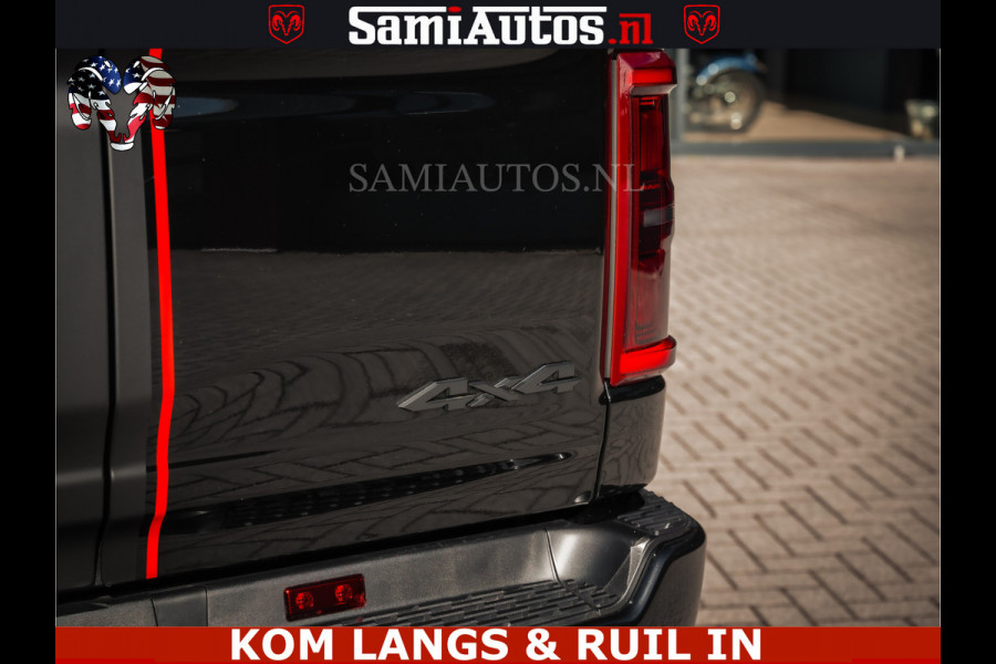Dodge Ram HULK | Limited Night H.O 540HP 706Nm | Massage + Full Option | De Meest Luxe en Volle Pick-Up in zijn Klasse | Hulk Pack is meer Comfortabele Dubbele Cabine met Royale 5 Zitplaatsen | BPM vrij | Nu Leverbaar uit Voorraad | Voorraad Nr 2357 - 5182