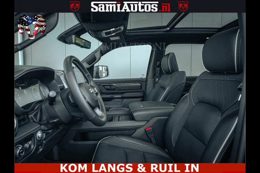 Dodge Ram Limited H.O 540PK 706Nm | Massage + Full Option | De Meest Luxe en Volle Pick-Up in zijn Klasse | Comfortabele Dubbele Cabine met Royale 5 Zitplaatsen | BPM vrij | Nu Leverbaar uit Voorraad | Voorraad Nr 2326 - 5169