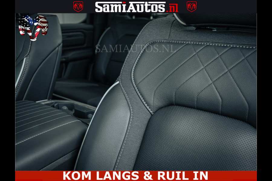 Dodge Ram Limited H.O 540PK 706Nm | Massage + Full Option | De Meest Luxe en Volle Pick-Up in zijn Klasse | Comfortabele Dubbele Cabine met Royale 5 Zitplaatsen | BPM vrij | Nu Leverbaar uit Voorraad | Voorraad Nr 2326 - 5169