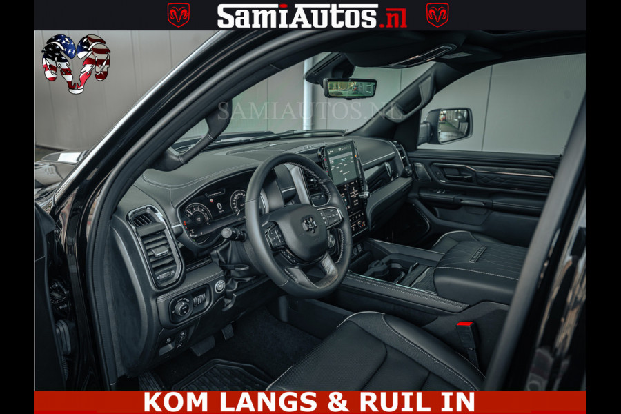 Dodge Ram Limited H.O 540PK 706Nm | Massage + Full Option | De Meest Luxe en Volle Pick-Up in zijn Klasse | Comfortabele Dubbele Cabine met Royale 5 Zitplaatsen | BPM vrij | Nu Leverbaar uit Voorraad | Voorraad Nr 2326 - 5169