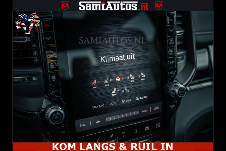 Dodge Ram Limited H.O 540PK 706Nm | Massage + Full Option | De Meest Luxe en Volle Pick-Up in zijn Klasse | Comfortabele Dubbele Cabine met Royale 5 Zitplaatsen | BPM vrij | Nu Leverbaar uit Voorraad | Voorraad Nr 2326 - 5169