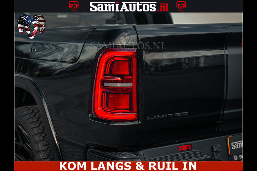 Dodge Ram Limited H.O 540PK 706Nm | Massage + Full Option | De Meest Luxe en Volle Pick-Up in zijn Klasse | Comfortabele Dubbele Cabine met Royale 5 Zitplaatsen | BPM vrij | Nu Leverbaar uit Voorraad | Voorraad Nr 2326 - 5169