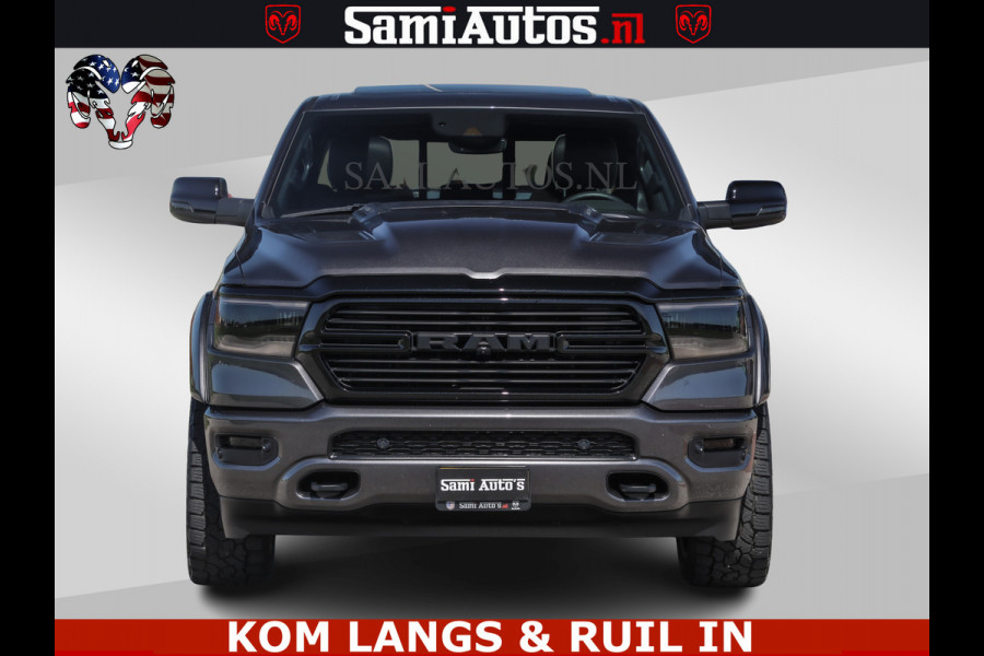 Dodge Ram HULK PACK | 360 CAMERA | ADAPTIVE CRUSE | PANODAK | VOLLE UITVOERING | LARAMIE NIGHT | 5.7 V8 HEMI 402PK 4x4 | CREWCAB 5 PERSOONS | GRIJSKENTEKEN | Granite Crystal Metallic Mijn Voorraad Nr 1998 - 24130