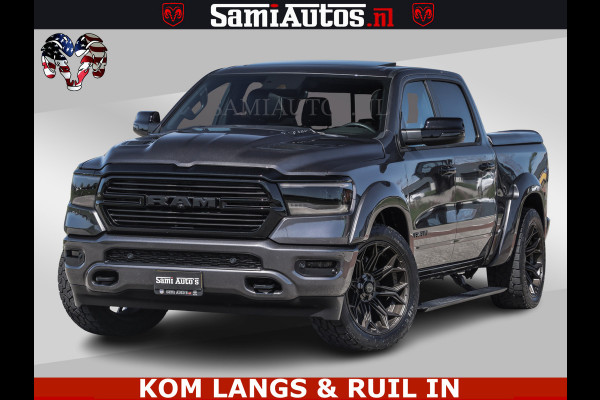 Dodge Ram HULK PACK | 360 CAMERA | ADAPTIVE CRUSE | PANODAK | VOLLE UITVOERING | LARAMIE NIGHT | 5.7 V8 HEMI 402PK 4x4 | CREWCAB 5 PERSOONS | GRIJSKENTEKEN | Granite Crystal Metallic Mijn Voorraad Nr 1998 - 24130