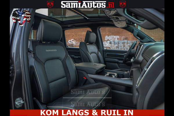 Dodge Ram HULK PACK | 360 CAMERA | ADAPTIVE CRUSE | PANODAK | VOLLE UITVOERING | LARAMIE NIGHT | 5.7 V8 HEMI 402PK 4x4 | CREWCAB 5 PERSOONS | GRIJSKENTEKEN | Granite Crystal Metallic Mijn Voorraad Nr 1998 - 24130