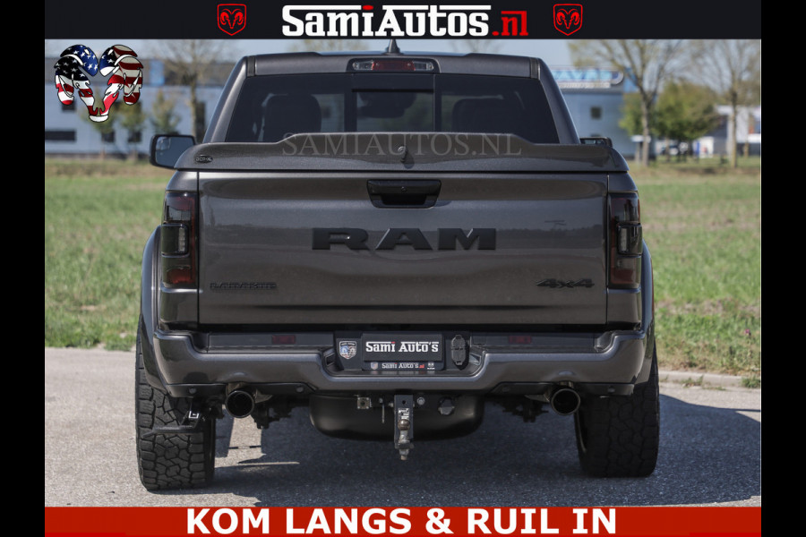 Dodge Ram HULK PACK | 360 CAMERA | ADAPTIVE CRUSE | PANODAK | VOLLE UITVOERING | LARAMIE NIGHT | 5.7 V8 HEMI 402PK 4x4 | CREWCAB 5 PERSOONS | GRIJSKENTEKEN | Granite Crystal Metallic Mijn Voorraad Nr 1998 - 24130