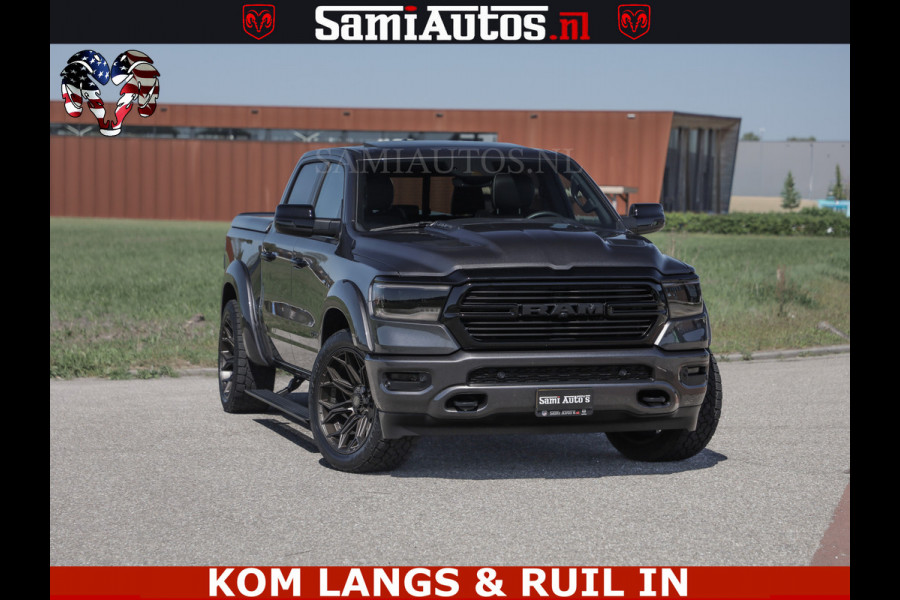 Dodge Ram HULK PACK | 360 CAMERA | ADAPTIVE CRUSE | PANODAK | VOLLE UITVOERING | LARAMIE NIGHT | 5.7 V8 HEMI 402PK 4x4 | CREWCAB 5 PERSOONS | GRIJSKENTEKEN | Granite Crystal Metallic Mijn Voorraad Nr 1998 - 24130