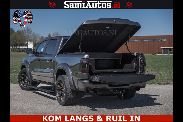 Dodge Ram HULK PACK | 360 CAMERA | ADAPTIVE CRUSE | PANODAK | VOLLE UITVOERING | LARAMIE NIGHT | 5.7 V8 HEMI 402PK 4x4 | CREWCAB 5 PERSOONS | GRIJSKENTEKEN | Granite Crystal Metallic Mijn Voorraad Nr 1998 - 24130