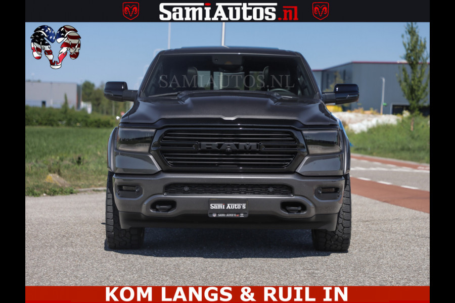 Dodge Ram HULK PACK | 360 CAMERA | ADAPTIVE CRUSE | PANODAK | VOLLE UITVOERING | LARAMIE NIGHT | 5.7 V8 HEMI 402PK 4x4 | CREWCAB 5 PERSOONS | GRIJSKENTEKEN | Granite Crystal Metallic Mijn Voorraad Nr 1998 - 24130