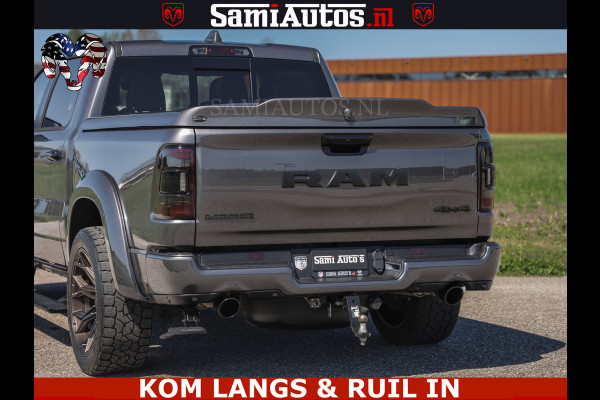 Dodge Ram HULK PACK | 360 CAMERA | ADAPTIVE CRUSE | PANODAK | VOLLE UITVOERING | LARAMIE NIGHT | 5.7 V8 HEMI 402PK 4x4 | CREWCAB 5 PERSOONS | GRIJSKENTEKEN | Granite Crystal Metallic Mijn Voorraad Nr 1998 - 24130