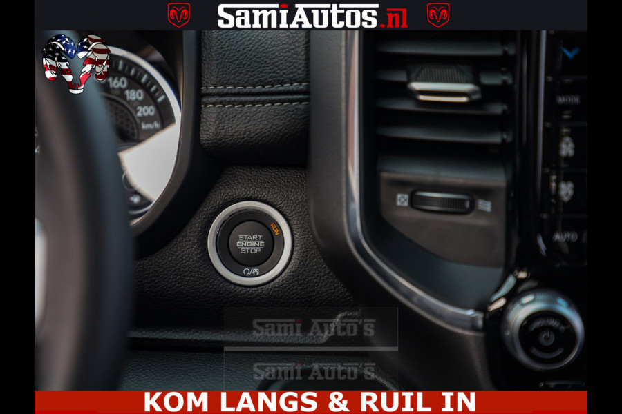 Dodge Ram HULK PACK | 360 CAMERA | ADAPTIVE CRUSE | PANODAK | VOLLE UITVOERING | LARAMIE NIGHT | 5.7 V8 HEMI 402PK 4x4 | CREWCAB 5 PERSOONS | GRIJSKENTEKEN | Granite Crystal Metallic Mijn Voorraad Nr 1998 - 24130