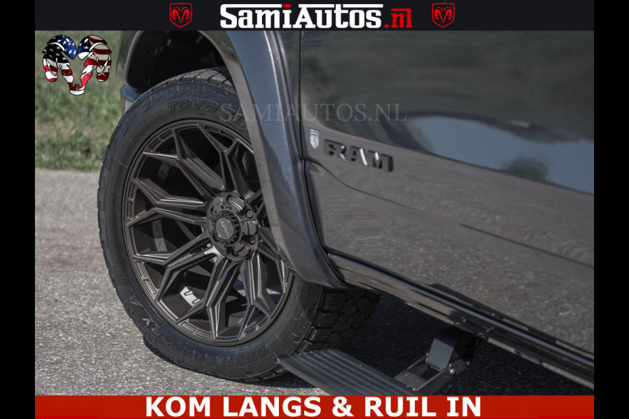Dodge Ram HULK PACK | 360 CAMERA | ADAPTIVE CRUSE | PANODAK | VOLLE UITVOERING | LARAMIE NIGHT | 5.7 V8 HEMI 402PK 4x4 | CREWCAB 5 PERSOONS | GRIJSKENTEKEN | Granite Crystal Metallic Mijn Voorraad Nr 1998 - 24130