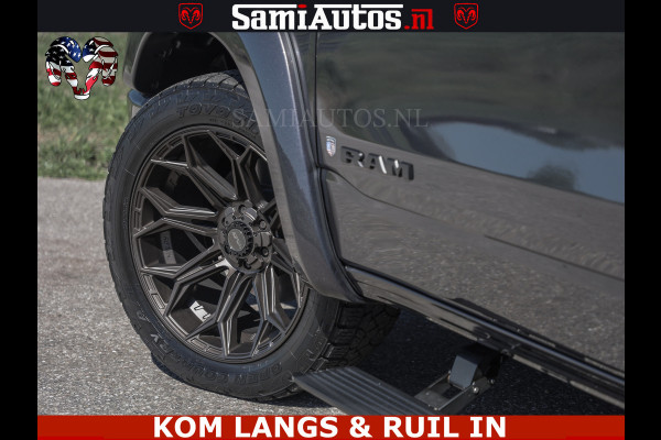 Dodge Ram HULK PACK | 360 CAMERA | ADAPTIVE CRUSE | PANODAK | VOLLE UITVOERING | LARAMIE NIGHT | 5.7 V8 HEMI 402PK 4x4 | CREWCAB 5 PERSOONS | GRIJSKENTEKEN | Granite Crystal Metallic Mijn Voorraad Nr 1998 - 24130