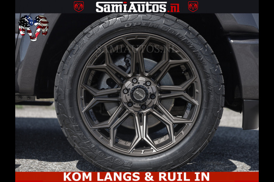 Dodge Ram HULK PACK | 360 CAMERA | ADAPTIVE CRUSE | PANODAK | VOLLE UITVOERING | LARAMIE NIGHT | 5.7 V8 HEMI 402PK 4x4 | CREWCAB 5 PERSOONS | GRIJSKENTEKEN | Granite Crystal Metallic Mijn Voorraad Nr 1998 - 24130