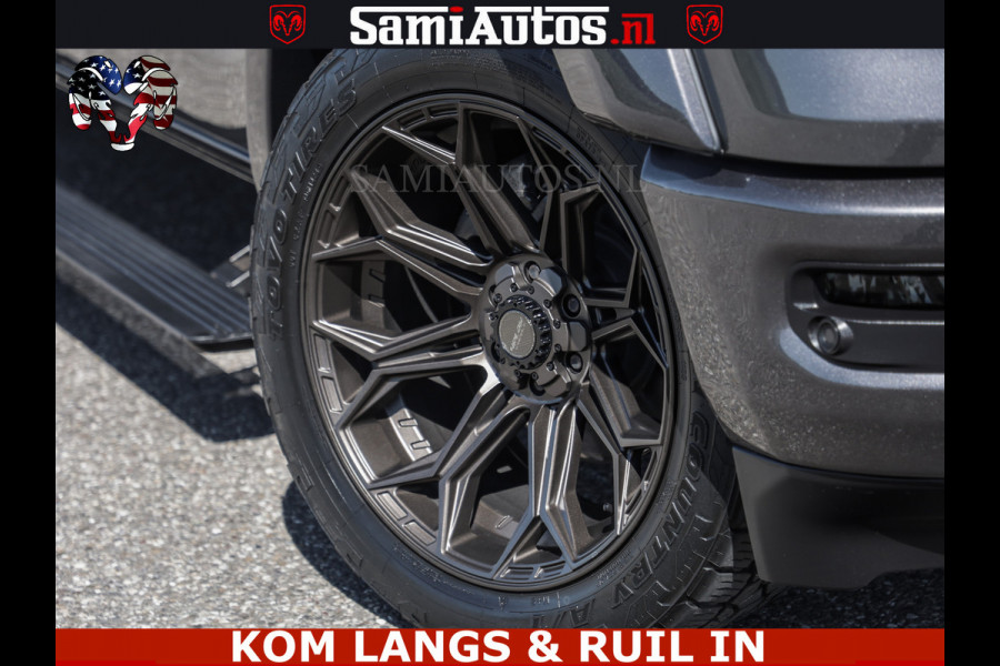 Dodge Ram HULK PACK | 360 CAMERA | ADAPTIVE CRUSE | PANODAK | VOLLE UITVOERING | LARAMIE NIGHT | 5.7 V8 HEMI 402PK 4x4 | CREWCAB 5 PERSOONS | GRIJSKENTEKEN | Granite Crystal Metallic Mijn Voorraad Nr 1998 - 24130