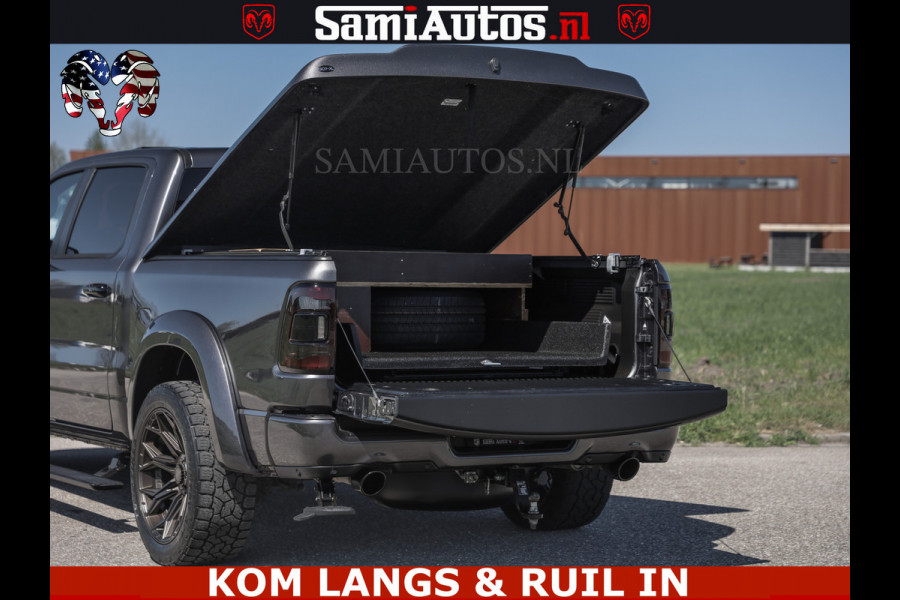 Dodge Ram HULK PACK | 360 CAMERA | ADAPTIVE CRUSE | PANODAK | VOLLE UITVOERING | LARAMIE NIGHT | 5.7 V8 HEMI 402PK 4x4 | CREWCAB 5 PERSOONS | GRIJSKENTEKEN | Granite Crystal Metallic Mijn Voorraad Nr 1998 - 24130