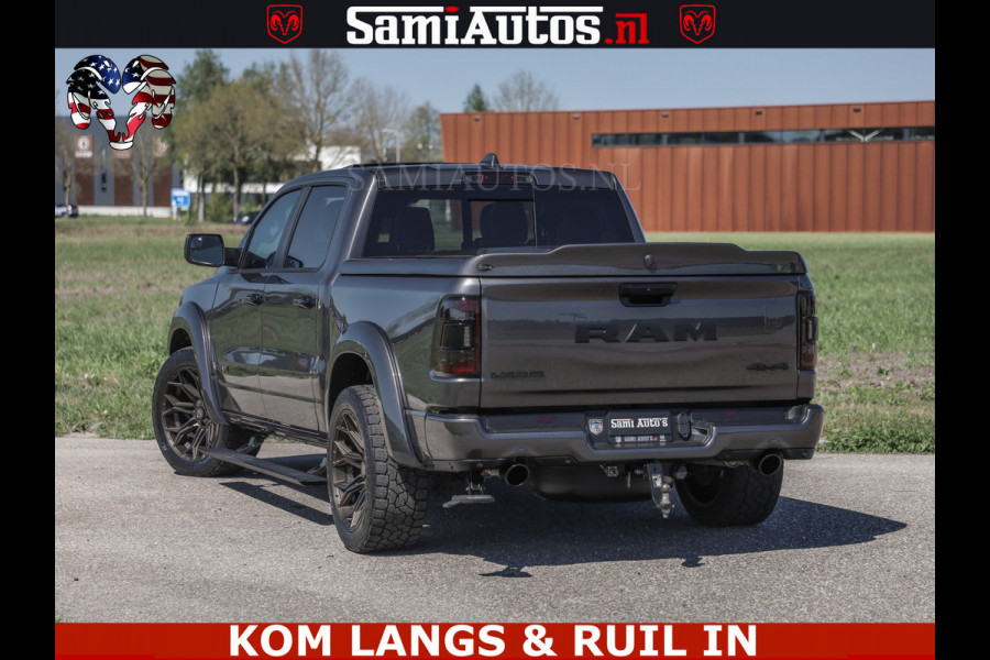 Dodge Ram HULK PACK | 360 CAMERA | ADAPTIVE CRUSE | PANODAK | VOLLE UITVOERING | LARAMIE NIGHT | 5.7 V8 HEMI 402PK 4x4 | CREWCAB 5 PERSOONS | GRIJSKENTEKEN | Granite Crystal Metallic Mijn Voorraad Nr 1998 - 24130
