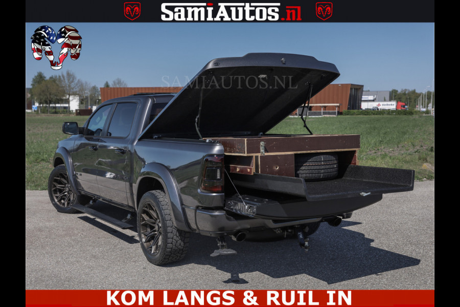 Dodge Ram HULK PACK | 360 CAMERA | ADAPTIVE CRUSE | PANODAK | VOLLE UITVOERING | LARAMIE NIGHT | 5.7 V8 HEMI 402PK 4x4 | CREWCAB 5 PERSOONS | GRIJSKENTEKEN | Granite Crystal Metallic Mijn Voorraad Nr 1998 - 24130