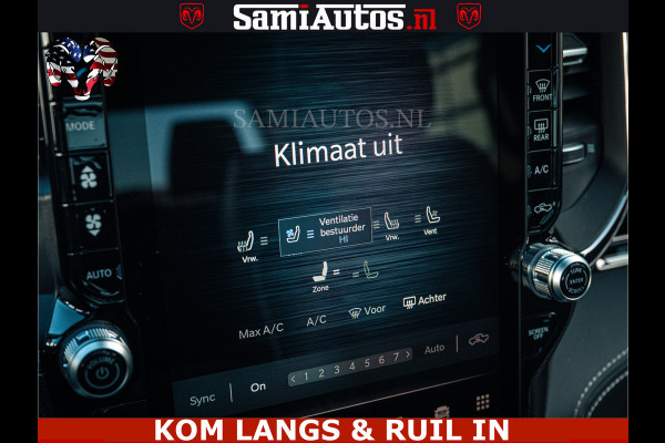 Dodge Ram Limited Night High Output 540HP 706Nm | Massage + Full Option | De Meest Luxe en Volle Pick-Up in zijn Klasse | Comfortabele Dubbele Cabine met Royale 5 Zitplaatsen | BPM vrij | Nu Leverbaar uit Voorraad | Voorraad Nr 2351 - 7478