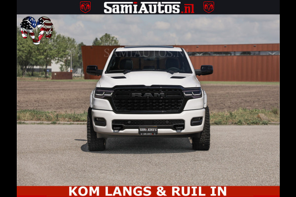 Dodge Ram Limited Night High Output 540HP 706Nm | Massage + Full Option | De Meest Luxe en Volle Pick-Up in zijn Klasse | Comfortabele Dubbele Cabine met Royale 5 Zitplaatsen | BPM vrij | Nu Leverbaar uit Voorraad | Voorraad Nr 2351 - 7478