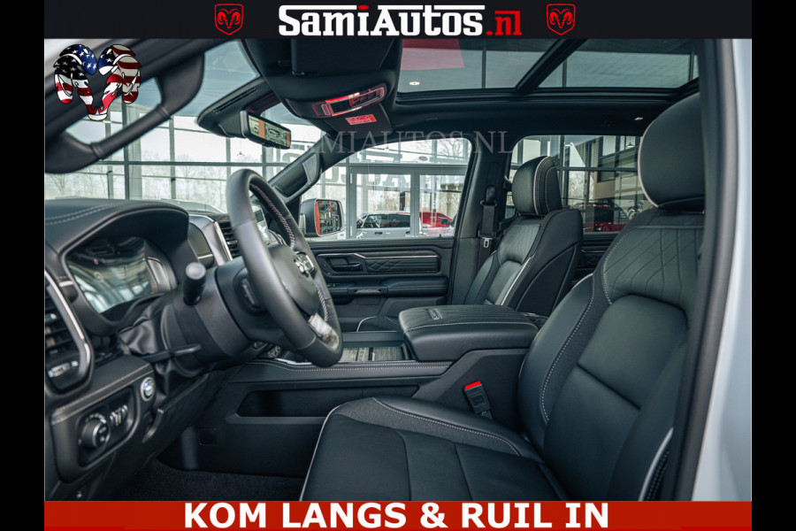 Dodge Ram Limited Night High Output 540HP 706Nm | Massage + Full Option | De Meest Luxe en Volle Pick-Up in zijn Klasse | Comfortabele Dubbele Cabine met Royale 5 Zitplaatsen | BPM vrij | Nu Leverbaar uit Voorraad | Voorraad Nr 2351 - 7478
