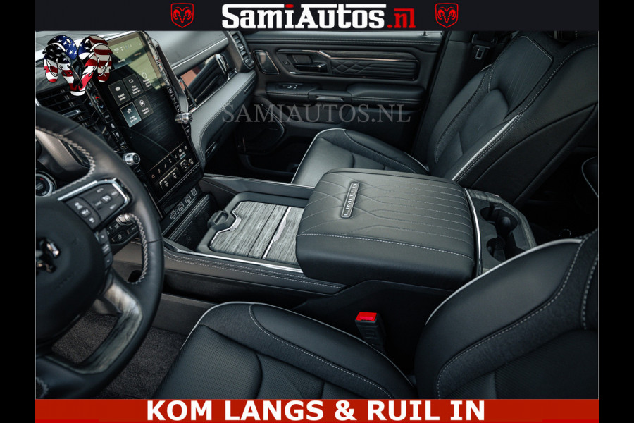 Dodge Ram Limited Night High Output 540HP 706Nm | Massage + Full Option | De Meest Luxe en Volle Pick-Up in zijn Klasse | Comfortabele Dubbele Cabine met Royale 5 Zitplaatsen | BPM vrij | Nu Leverbaar uit Voorraad | Voorraad Nr 2351 - 7478