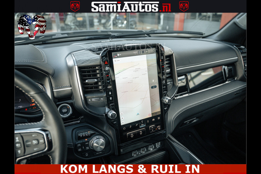 Dodge Ram Limited Night High Output 540HP 706Nm | Massage + Full Option | De Meest Luxe en Volle Pick-Up in zijn Klasse | Comfortabele Dubbele Cabine met Royale 5 Zitplaatsen | BPM vrij | Nu Leverbaar uit Voorraad | Voorraad Nr 2351 - 7478