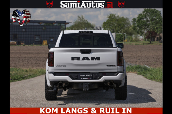 Dodge Ram Limited Night High Output 540HP 706Nm | Massage + Full Option | De Meest Luxe en Volle Pick-Up in zijn Klasse | Comfortabele Dubbele Cabine met Royale 5 Zitplaatsen | BPM vrij | Nu Leverbaar uit Voorraad | Voorraad Nr 2351 - 7478