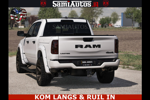 Dodge Ram Limited Night High Output 540HP 706Nm | Massage + Full Option | De Meest Luxe en Volle Pick-Up in zijn Klasse | Comfortabele Dubbele Cabine met Royale 5 Zitplaatsen | BPM vrij | Nu Leverbaar uit Voorraad | Voorraad Nr 2351 - 7478