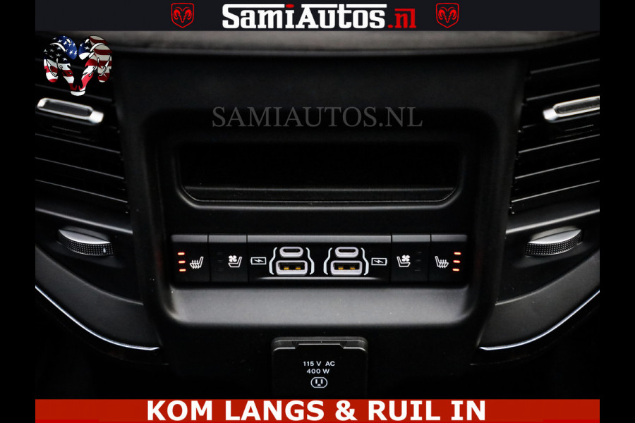 Dodge Ram 1500 Limited Night H.O 540HP 706Nm | Massage + Full Option | De Meest Luxe en Volle Pick-Up in zijn Klasse | Comfortabele Dubbele Cabine met Royale 5 Zitplaatsen | BPM vrij | Nu Leverbaar uit Voorraad | Voorraad Nr 2334 - 5409