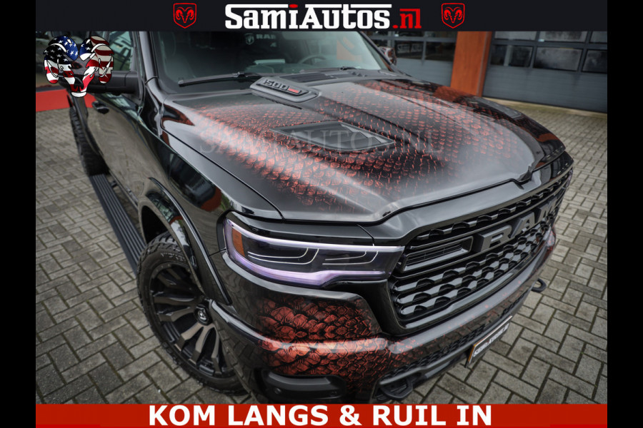 Dodge Ram COBRA EDITION | All-In Prijs | Limited Night High Output 540HP 706Nm | Massage + Full Option | De Meest Luxe en Volle Pick-Up in Comfortabele Dubbele Cabine met Royale 5 Zitplaatsen | BPM vrij | Nu Leverbaar uit Voorraad | Voorraad Nr 2335 - 5153 |