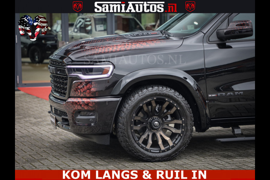 Dodge Ram COBRA EDITION | All-In Prijs | Limited Night High Output 540HP 706Nm | Massage + Full Option | De Meest Luxe en Volle Pick-Up in Comfortabele Dubbele Cabine met Royale 5 Zitplaatsen | BPM vrij | Nu Leverbaar uit Voorraad | Voorraad Nr 2335 - 5153 |