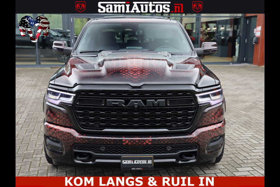 Dodge Ram COBRA EDITION | All-In Prijs | Limited Night High Output 540HP 706Nm | Massage + Full Option | De Meest Luxe en Volle Pick-Up in Comfortabele Dubbele Cabine met Royale 5 Zitplaatsen | BPM vrij | Nu Leverbaar uit Voorraad | Voorraad Nr 2335 - 5153 |