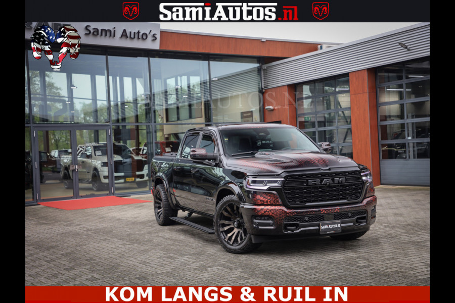 Dodge Ram COBRA EDITION | All-In Prijs | Limited Night High Output 540HP 706Nm | Massage + Full Option | De Meest Luxe en Volle Pick-Up in Comfortabele Dubbele Cabine met Royale 5 Zitplaatsen | BPM vrij | Nu Leverbaar uit Voorraad | Voorraad Nr 2335 - 5153 |