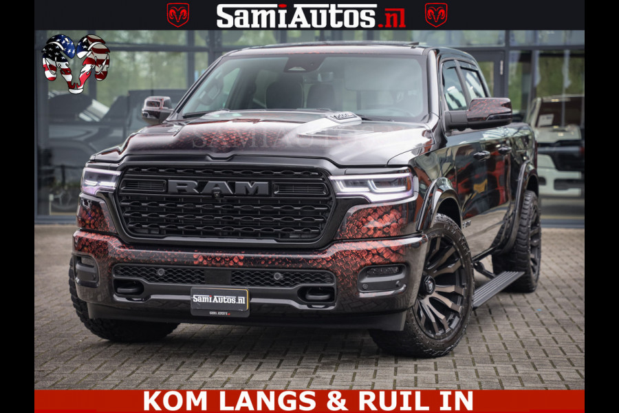 Dodge Ram COBRA EDITION | All-In Prijs | Limited Night High Output 540HP 706Nm | Massage + Full Option | De Meest Luxe en Volle Pick-Up in Comfortabele Dubbele Cabine met Royale 5 Zitplaatsen | BPM vrij | Nu Leverbaar uit Voorraad | Voorraad Nr 2335 - 5153 |