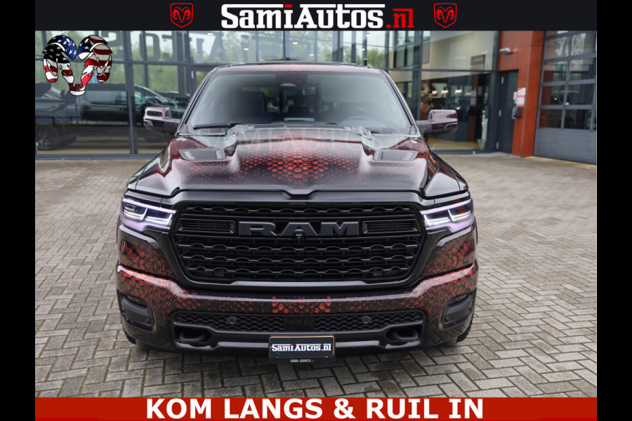 Dodge Ram COBRA EDITION | All-In Prijs | Limited Night High Output 540HP 706Nm | Massage + Full Option | De Meest Luxe en Volle Pick-Up in Comfortabele Dubbele Cabine met Royale 5 Zitplaatsen | BPM vrij | Nu Leverbaar uit Voorraad | Voorraad Nr 2335 - 5153 |