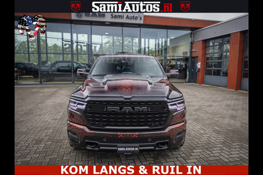 Dodge Ram COBRA EDITION | All-In Prijs | Limited Night High Output 540HP 706Nm | Massage + Full Option | De Meest Luxe en Volle Pick-Up in Comfortabele Dubbele Cabine met Royale 5 Zitplaatsen | BPM vrij | Nu Leverbaar uit Voorraad | Voorraad Nr 2335 - 5153 |