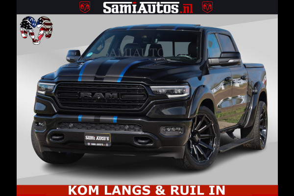 Dodge Ram HULK PACK LIMITED | 5.7 V8 | WIDE BODY | STRIPING | HUD | LUCHTVERING | OPEN UITLAAT KLEP | BOM VOL CREW CAB | DUBBELE CABINE | DC | 5 PERSOONS |