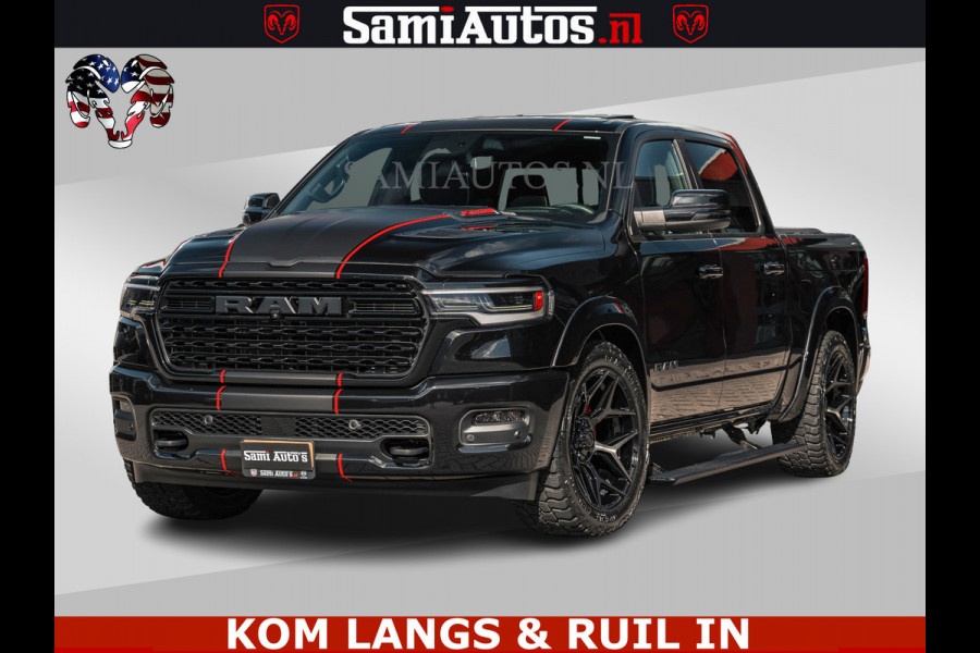 Dodge Ram HULK Pack | Limited Night H.O 540HP 706Nm | Massage + Full Option | De Meest Luxe en Volle Pick-Up in zijn Klasse | Hulk Pack is Comfortabele Dubbele Cabine met Royale 5 Zitplaatsen | BPM vrij | Nu Leverbaar uit Voorraad | Voorraad Nr 2353 - 5412