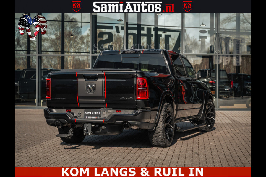 Dodge Ram HULK Pack | Limited Night H.O 540HP 706Nm | Massage + Full Option | De Meest Luxe en Volle Pick-Up in zijn Klasse | Hulk Pack is Comfortabele Dubbele Cabine met Royale 5 Zitplaatsen | BPM vrij | Nu Leverbaar uit Voorraad | Voorraad Nr 2353 - 5412