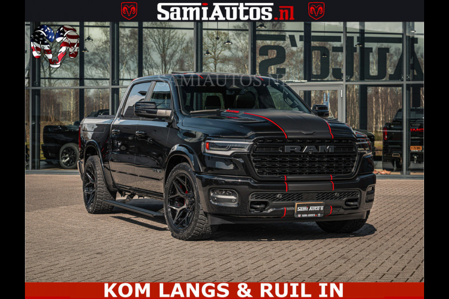 Dodge Ram HULK Pack | Limited Night H.O 540HP 706Nm | Massage + Full Option | De Meest Luxe en Volle Pick-Up in zijn Klasse | Hulk Pack is Comfortabele Dubbele Cabine met Royale 5 Zitplaatsen | BPM vrij | Nu Leverbaar uit Voorraad | Voorraad Nr 2353 - 5412