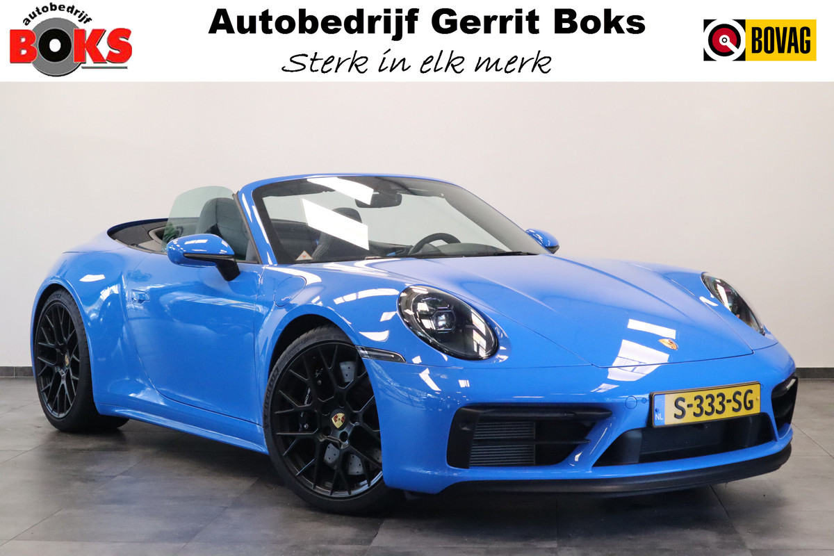Porsche 911 Cabrio 3.0 Carrera 4 GTS Sport Chrono X- Sight NL Auto 480PK! Shark blue Dealer onderhouden