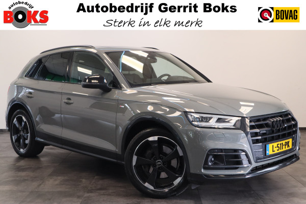 Audi Q5 2.0 TFSI quattro Sport S Line Black Edition QUANTUM GRIJS Head up Leder Panorama dak