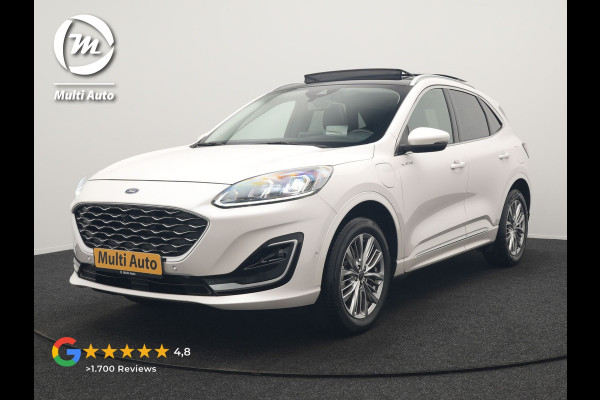 Ford Kuga 2.5 Vignale PHEV 225pk Dealer O.H. | Trekhaak Afn. | Panodak | Adaptive Cruise | Head Up | 360 Camera | Bang & Olufsen | Lederen Sportstoelen Memory & Verwarmd | Keyless | Achterbank Verwarmd | Blis | Stuur Verwarmd | Navigatie | DAB | Plug In Hybrid |
